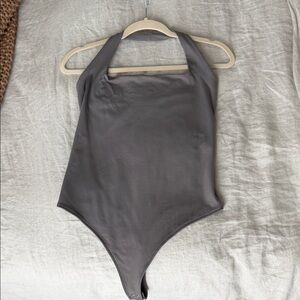 Gray A&F bodysuit